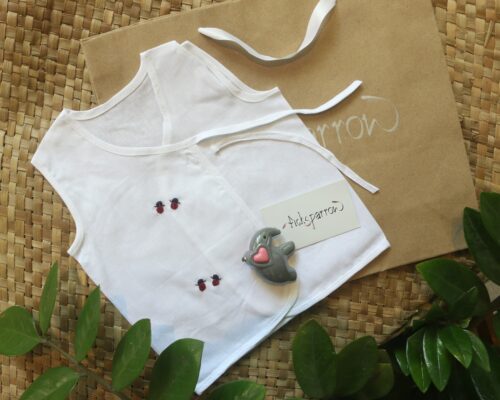 handembroidred newborn jhabla
